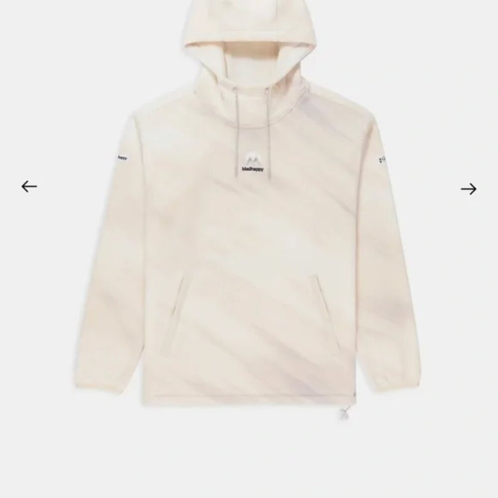 Madhappy x Columbia Lightweight Fleece Hoodie Size S (Chalk)